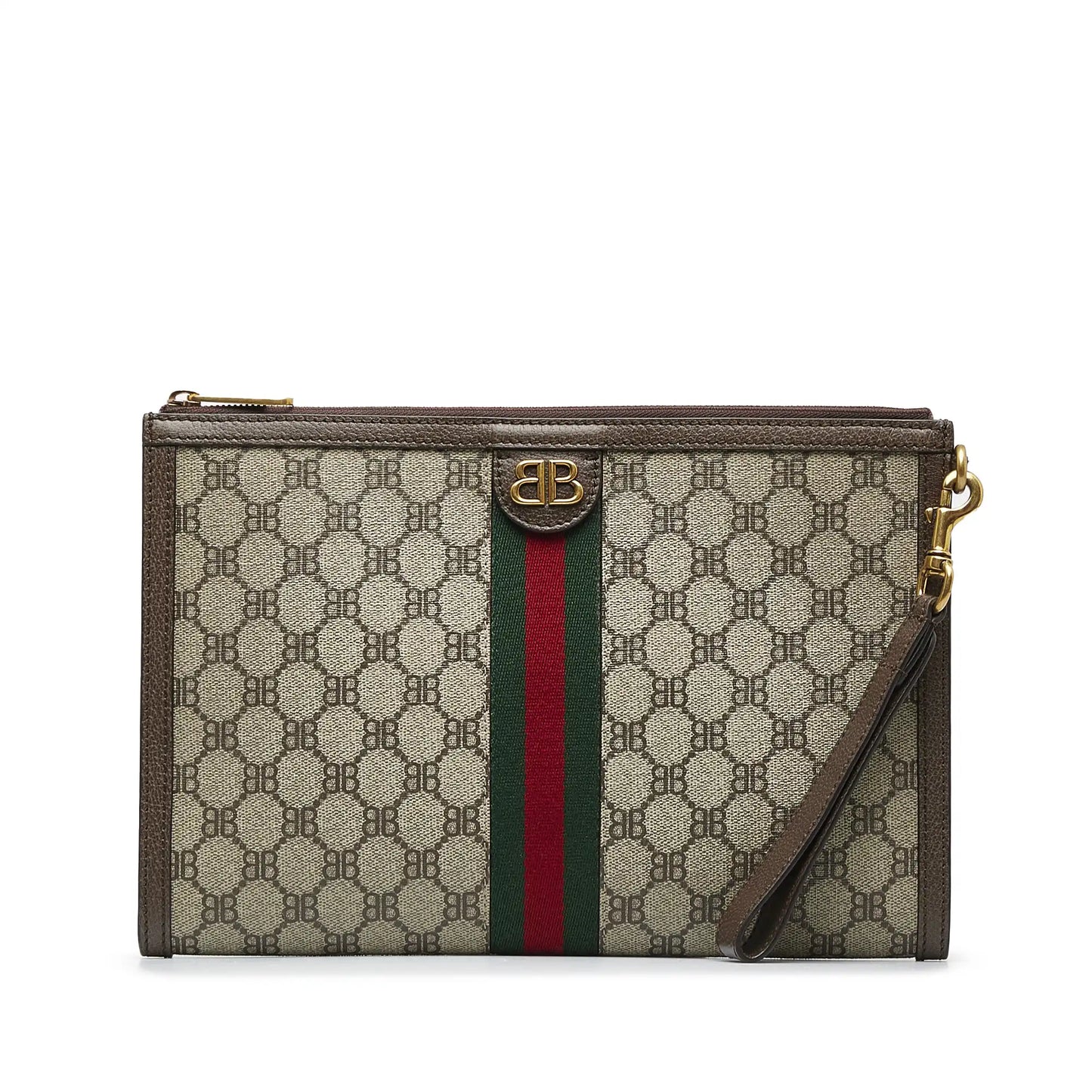 Gucci X Balenciaga BB Supreme Ophidia Web Clutch