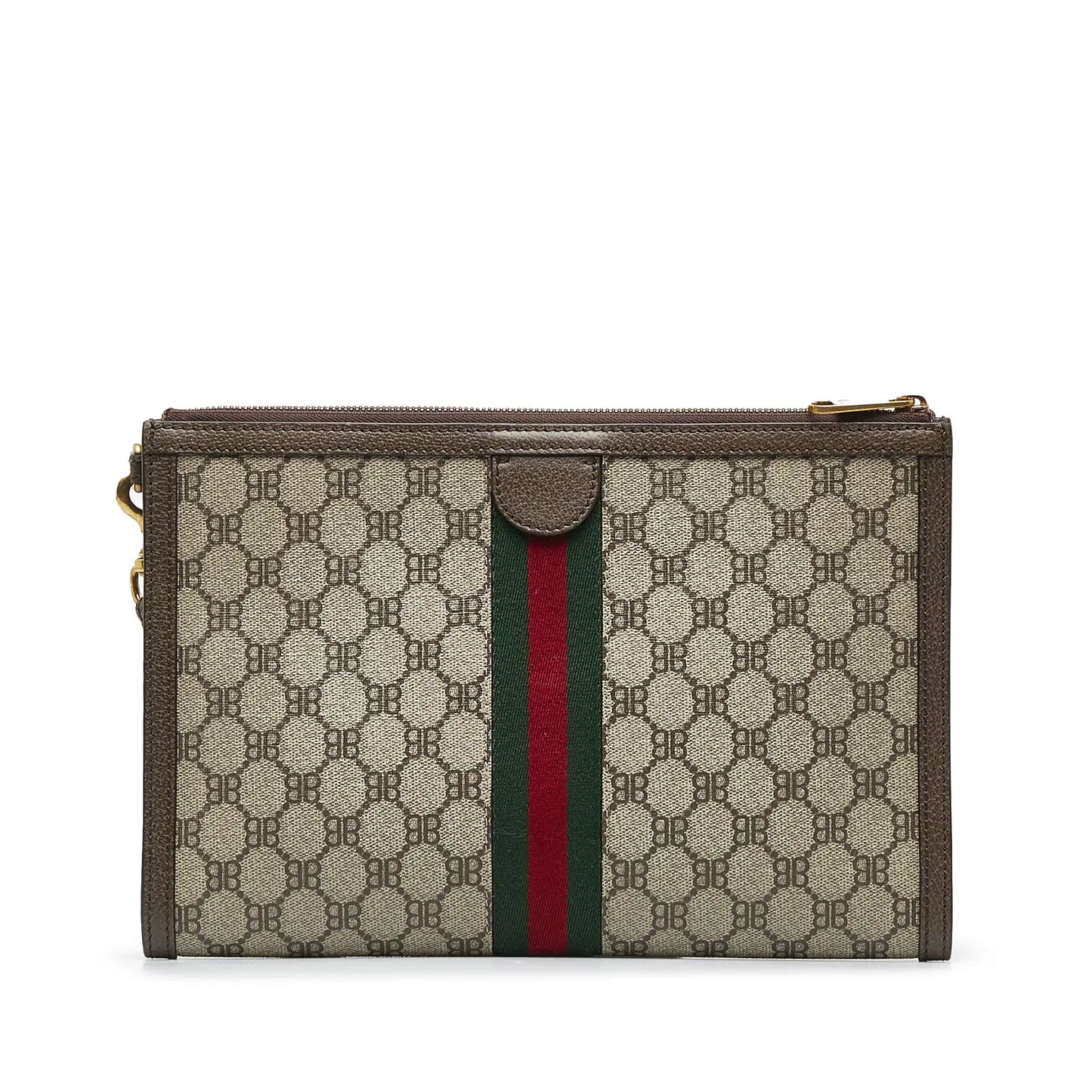 Gucci X Balenciaga BB Supreme Ophidia Web Clutch