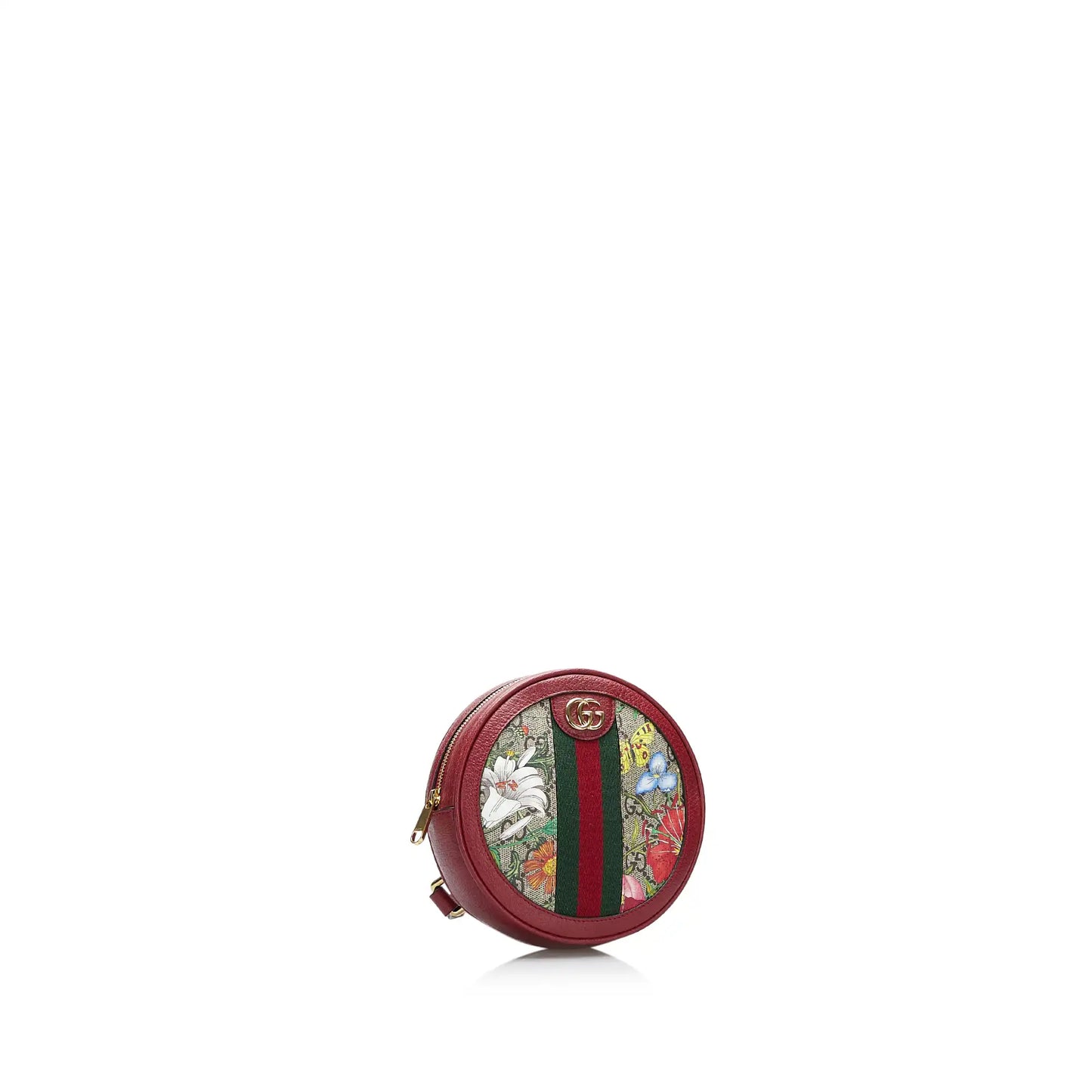 Gucci Mini Flora GG Supreme Round Ophidia Backpack