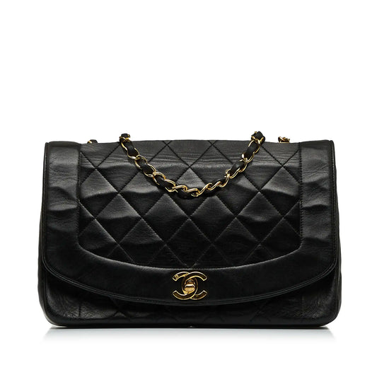 Chanel Stitched Chevron Calfskin Chain Flap