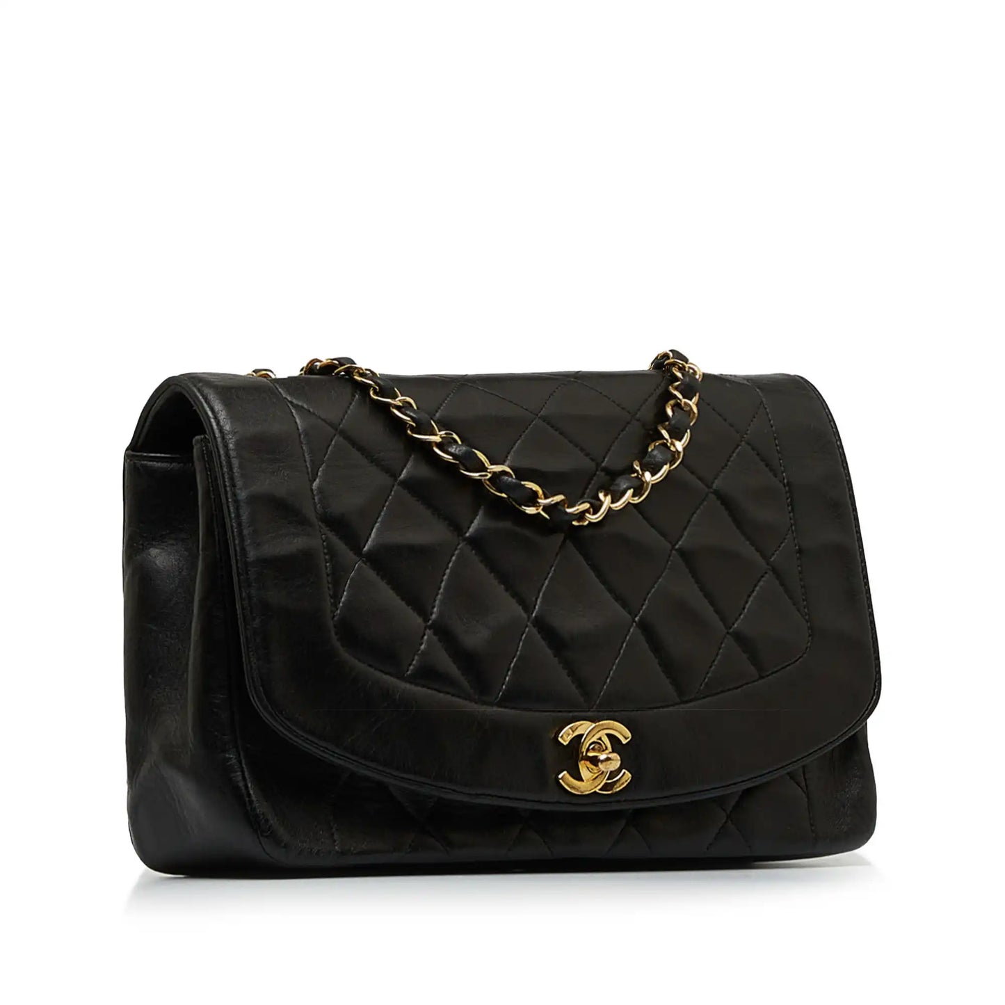 Chanel Stitched Chevron Calfskin Chain Flap