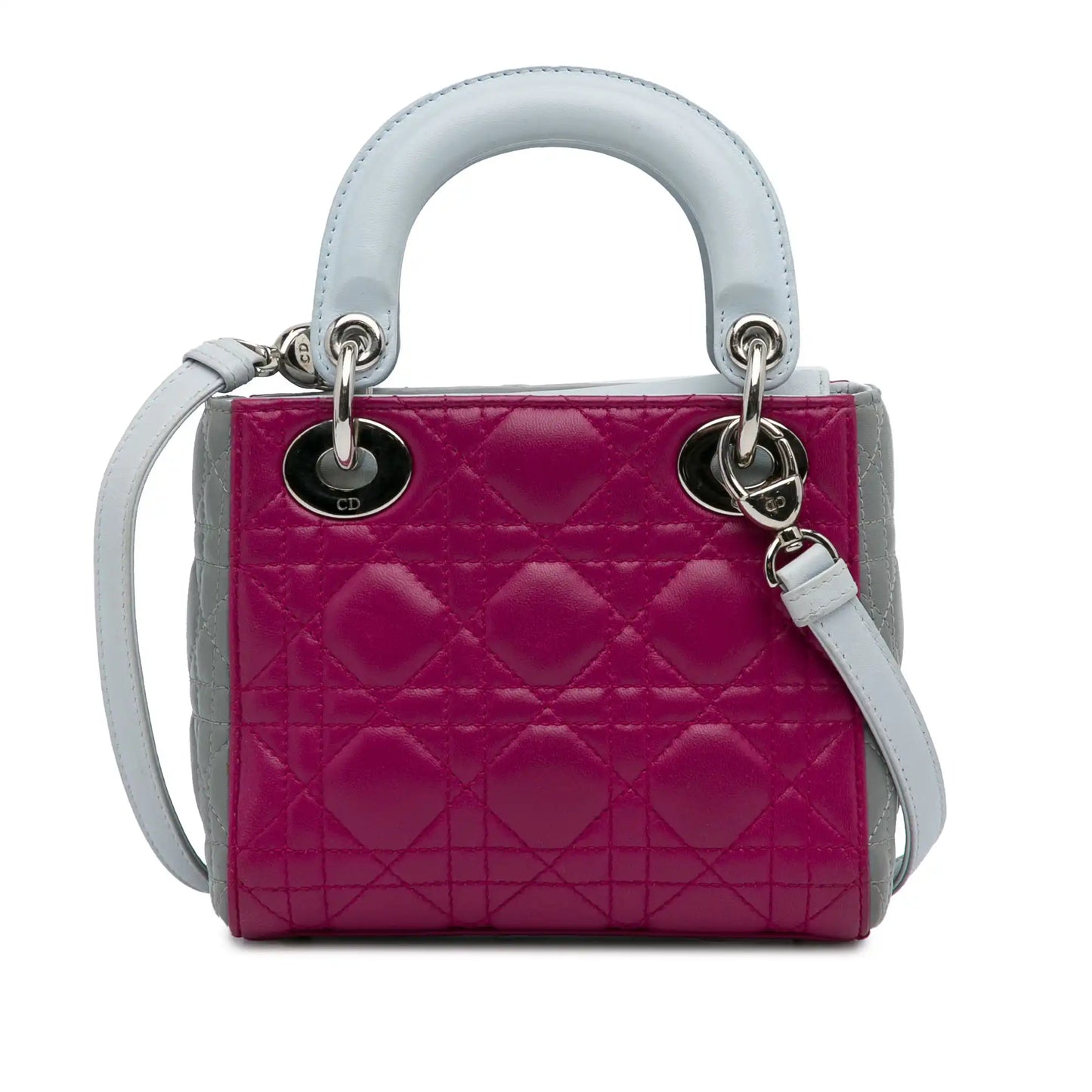 Dior Mini Tricolor Lambskin Cannage Lady Dior