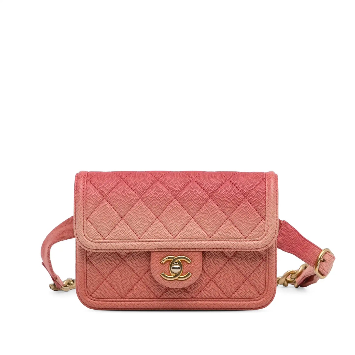 Chanel Caviar Sunset On The Sea Flap Belt Bag