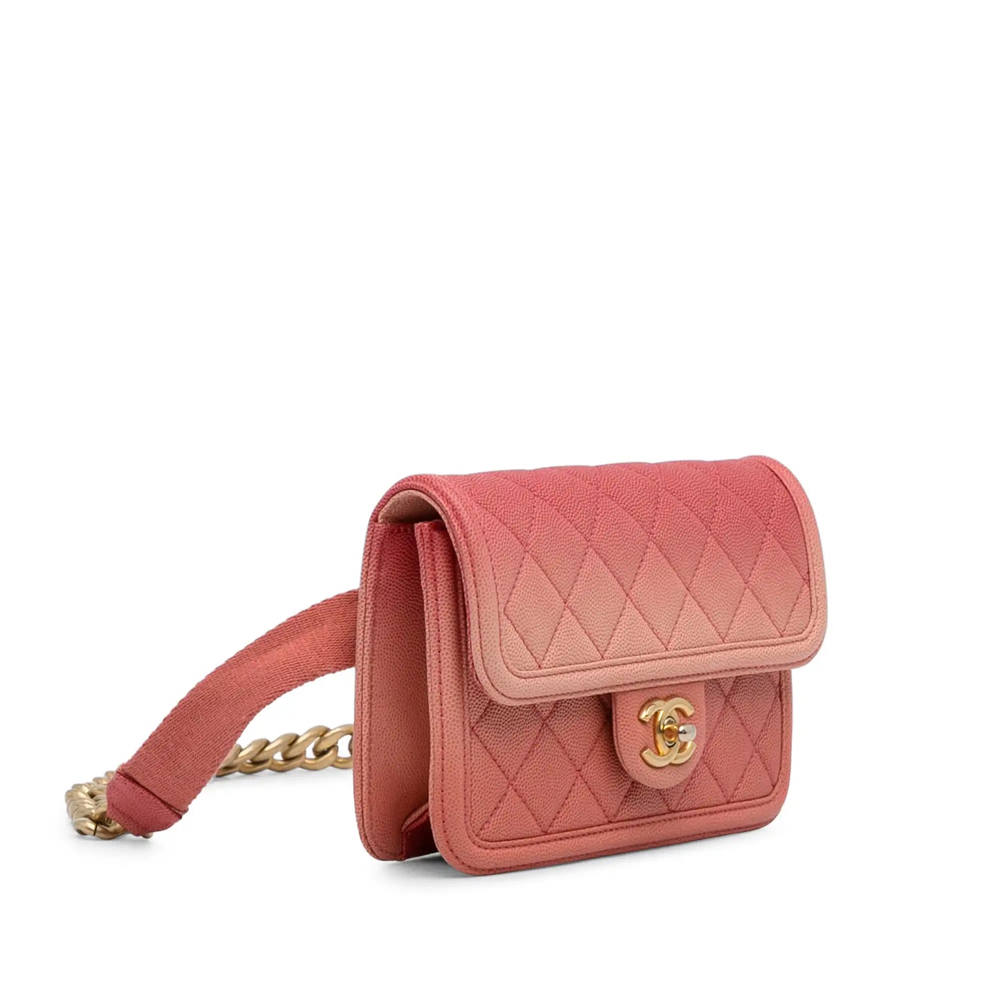 Chanel Caviar Sunset On The Sea Flap Belt Bag