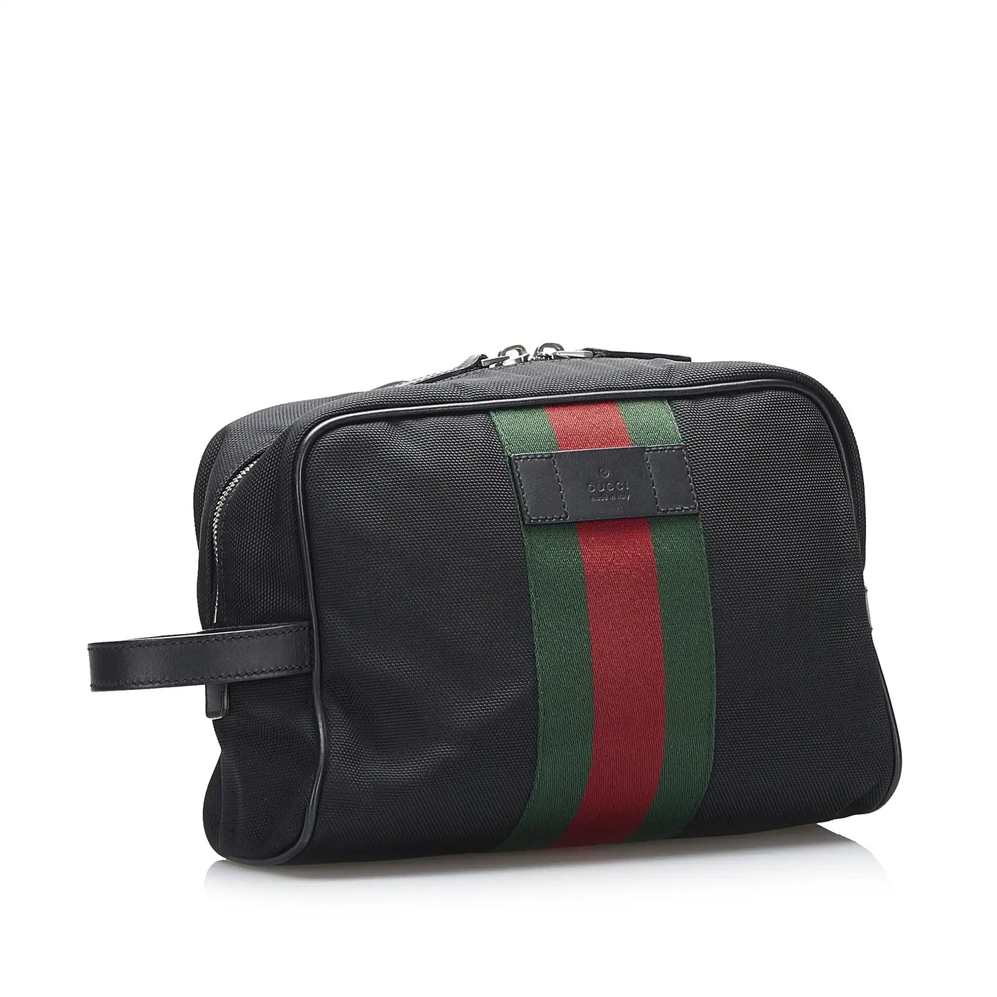 Gucci Techno Web Canvas Clutch