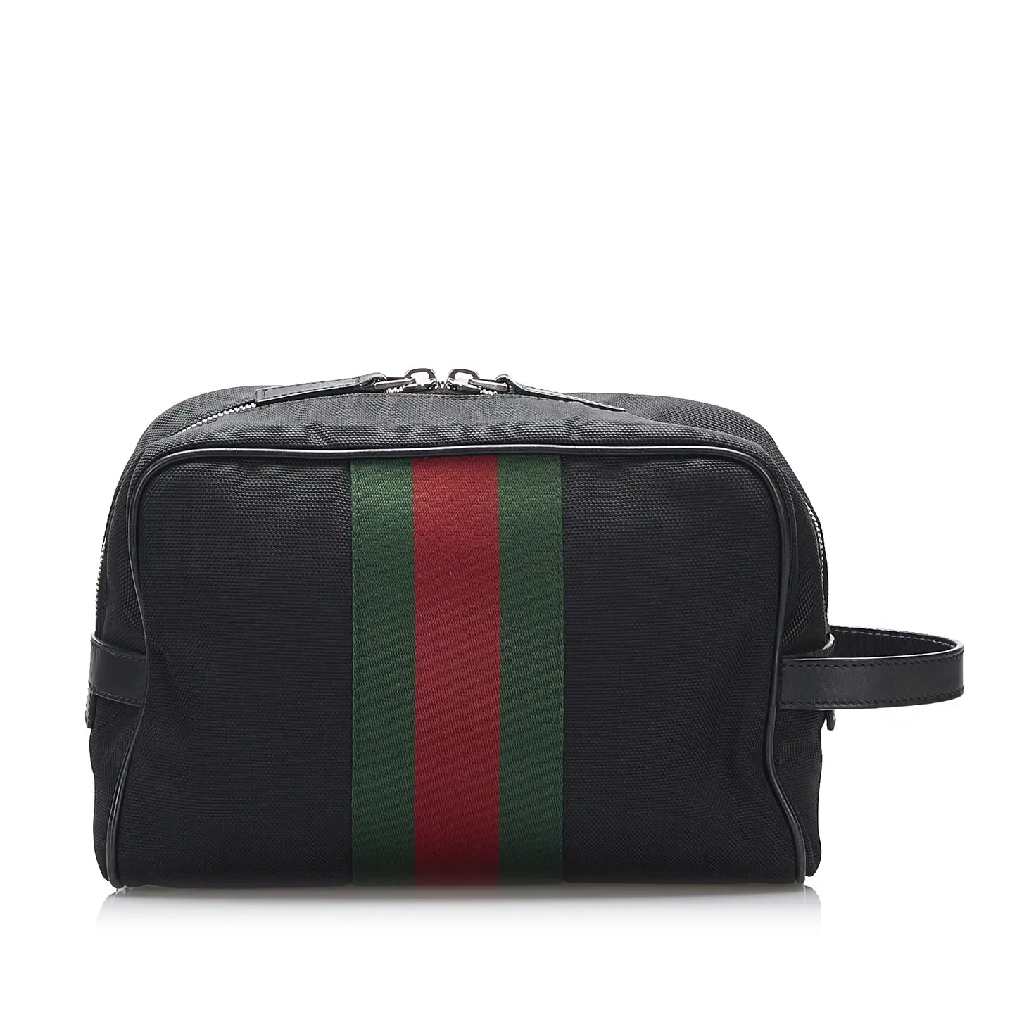 Gucci Techno Web Canvas Clutch