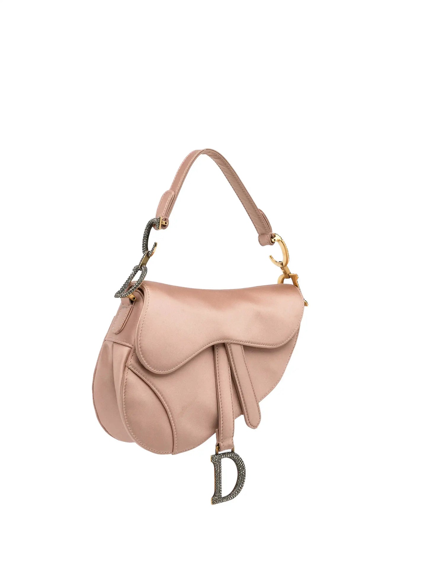 Dior Mini Satin Crystal Embellished Saddle