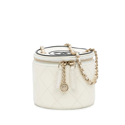 Chanel Lambskin Chain and Charm Vanity Case