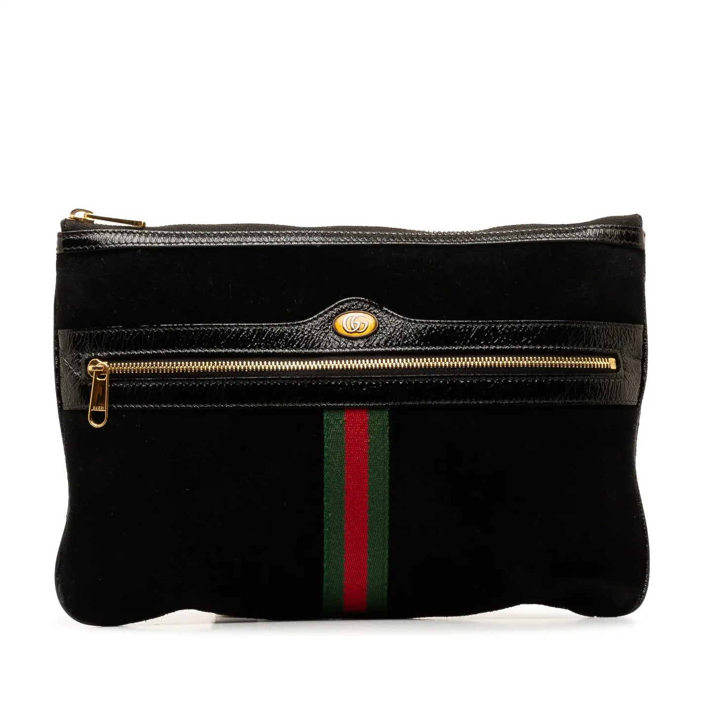 Gucci Ophidia Suede Clutch Bag