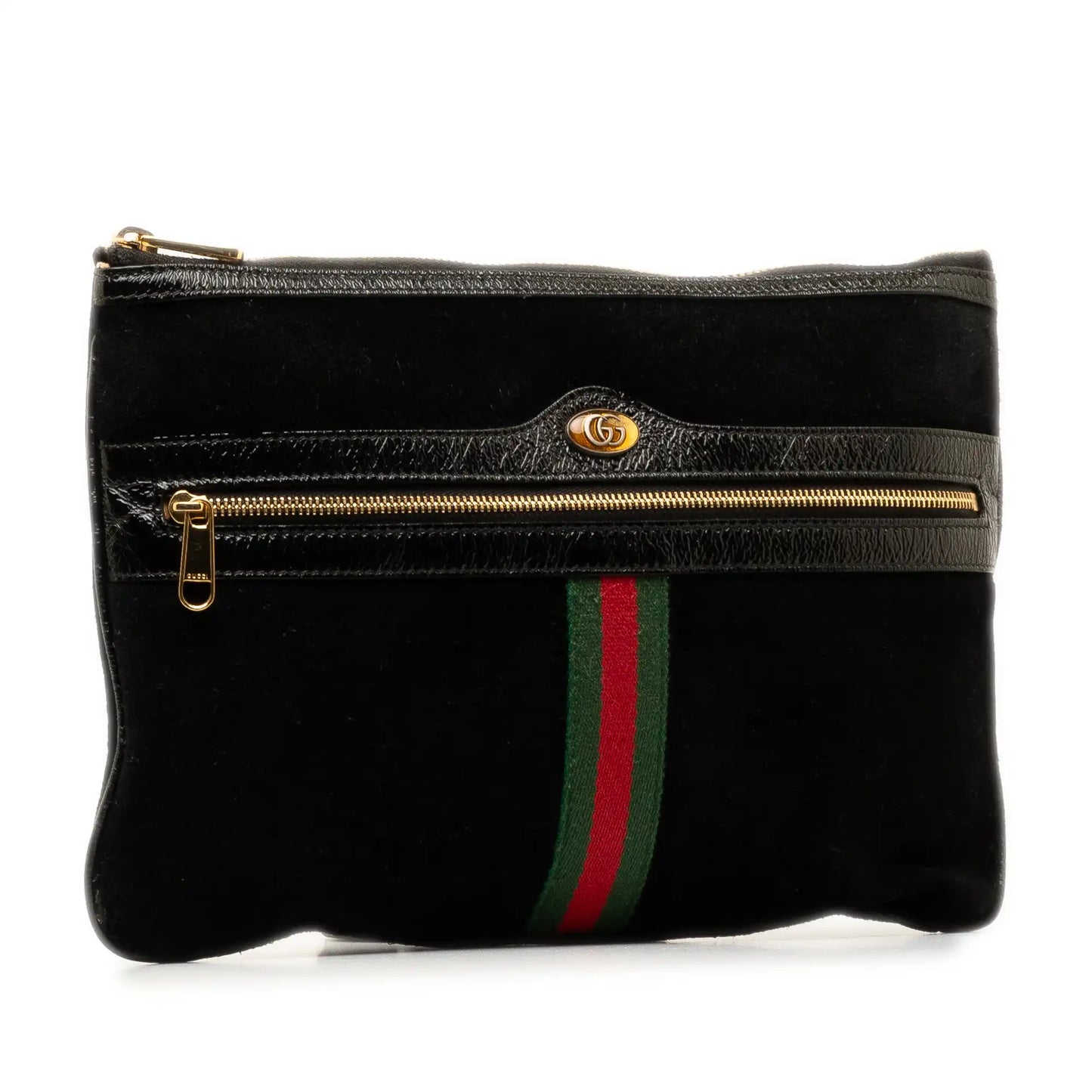 Gucci Ophidia Suede Clutch Bag