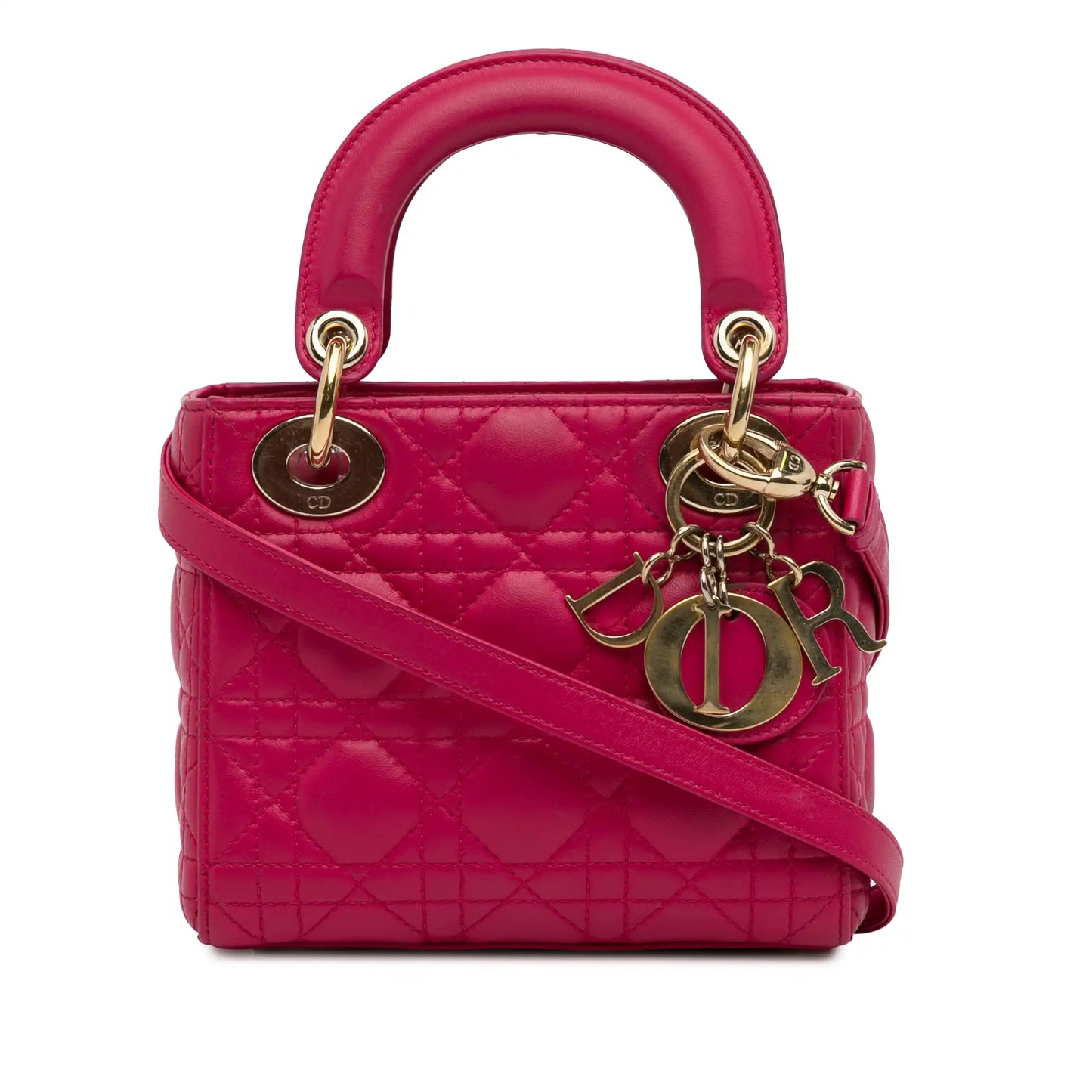 Dior Mini Lambskin Cannage Lady Dior